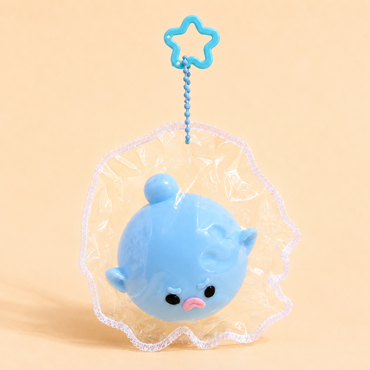 Creamy Taba Squishy Bag Charm