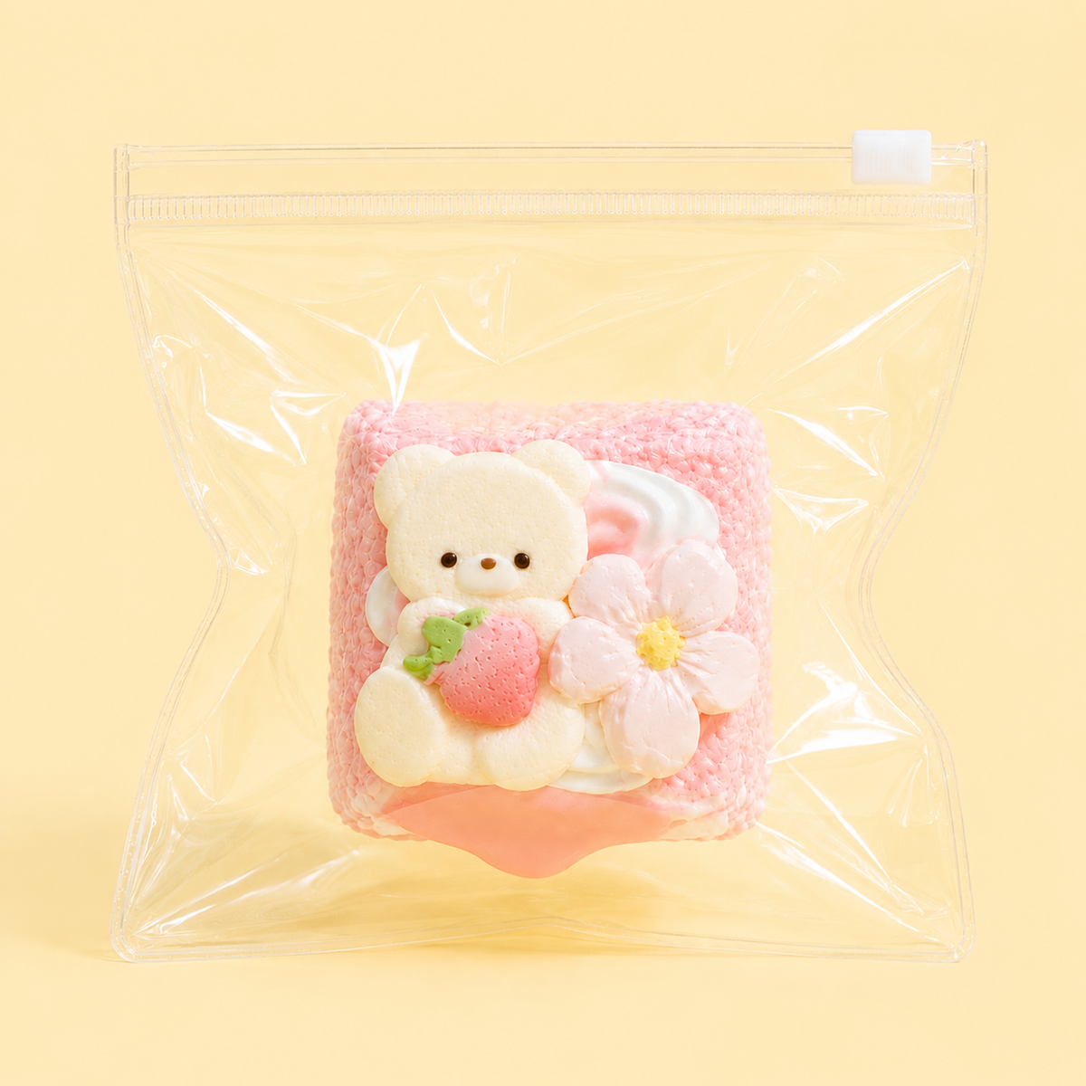 Strawberry Bear Lava Cake Squishy