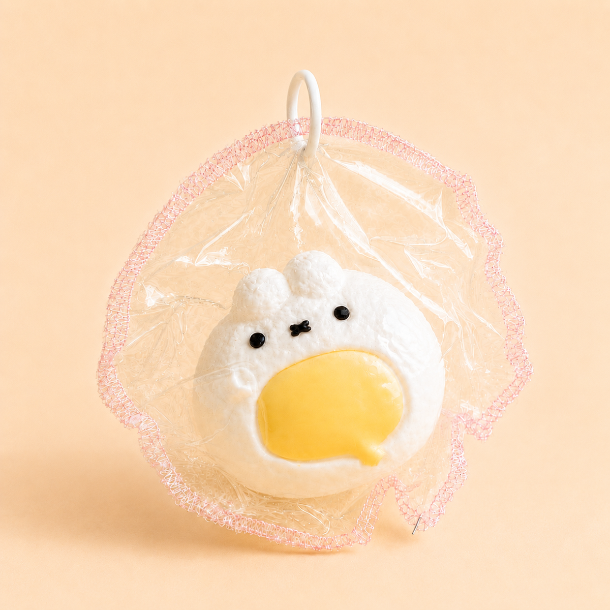 Creamy Taba Squishy Bag Charm